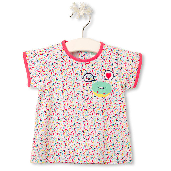 
  T-shirt della linea abbigliamento bambina Tuc Tuc,con bottoncini a pressione sul
  dietro. Fan...