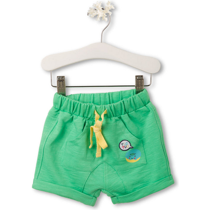 
  Shorts della linea abbigliamento bambino Tuc Tuc, in cotone fiammato a tinta unita
  con tasch...