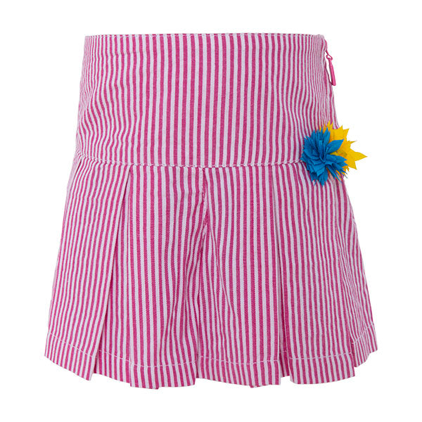 
  Pantaloncini della linea abbigliamento bambina Tuc Tuc,a vita alta con cerniera
  su un fianco...