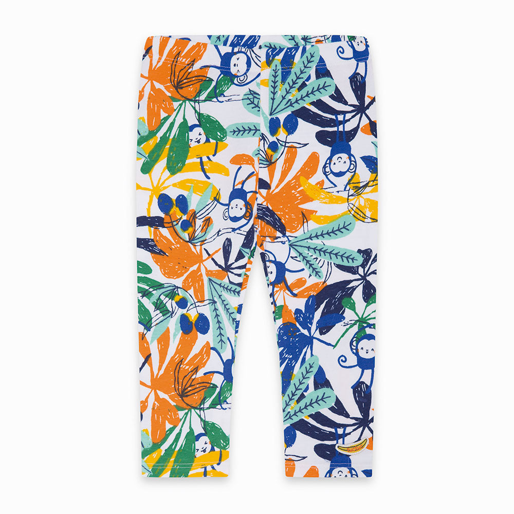 
  Leggins della Linea Abbigliamento Bambina Tuc Tuc regolare con fantasia tropicale
  all- over....