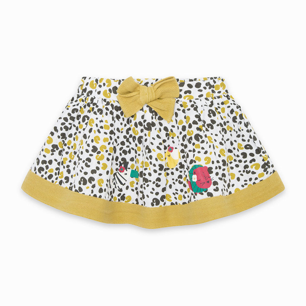 
  Gonna della Linea Abbigliamento Bambina Tuc Tuc con fiocchetto in vita e fantasia
  animalier ...