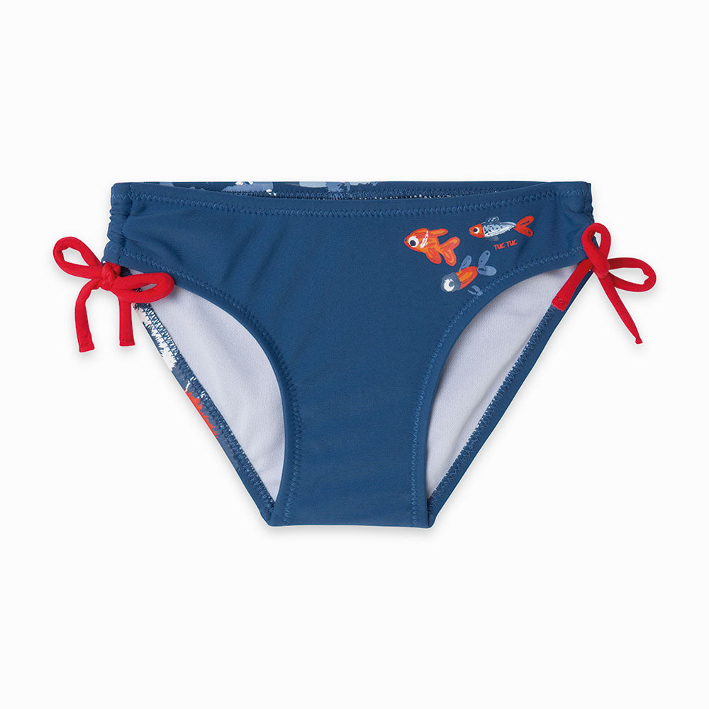 
  Slip mare della Linea Abbigliamento Bambina Tuc Tuc con fiocchetti sui lati e piccola
  stampa...