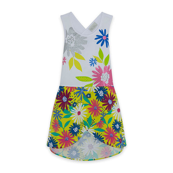 
  Abitino della linea Abbigliamento Bambina Tuc Tuc, collezione Ready to Bloom, con
  gonna a fa...