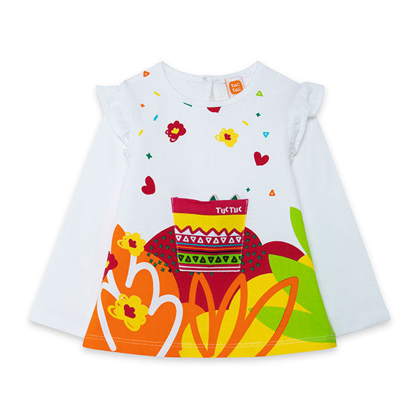 
  Maglietta a manica lunga della linea Abbigliamento Bambina Tuc Tuc, collezione Fancactus.
  Co...