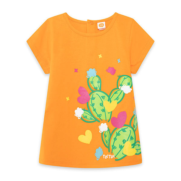 
  Maglia della Linea Abbigliamento Bambina Tuc Tuc, collezione Fun Cactus, con sul
  davanti sta...