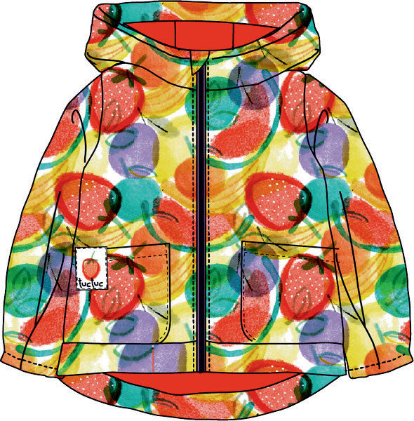 
  Giubbotto della Linea Abbigliamento Bambina Tuc Tuc, collezione Frutty Time, con
  chiusura zi...