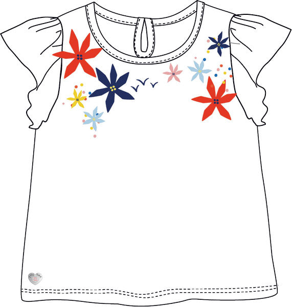 
  Maglia della Linea Abbigliamento Bambina Tuc Tuc, collezione Enjoy The Sun, con
  voillant sul...