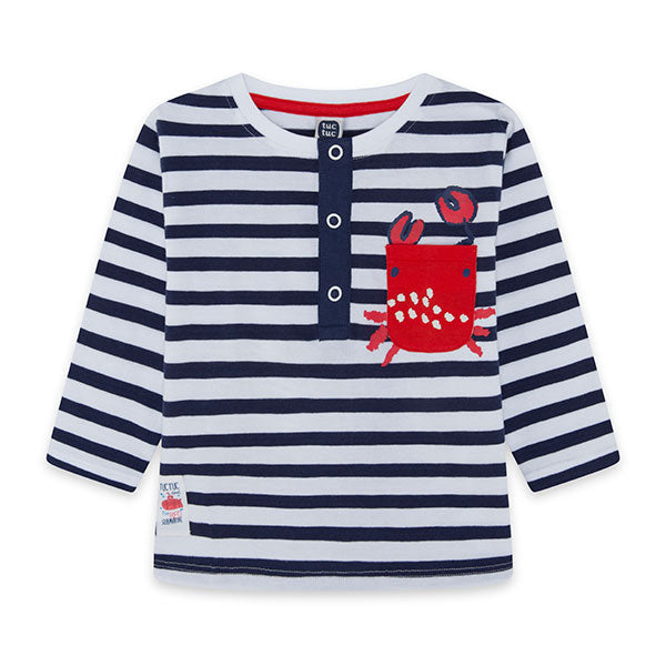 
  Maglietta a righe della Linea Abbigliamento Bambino tuc Tuc, collezione Red Submarine,
  con t...