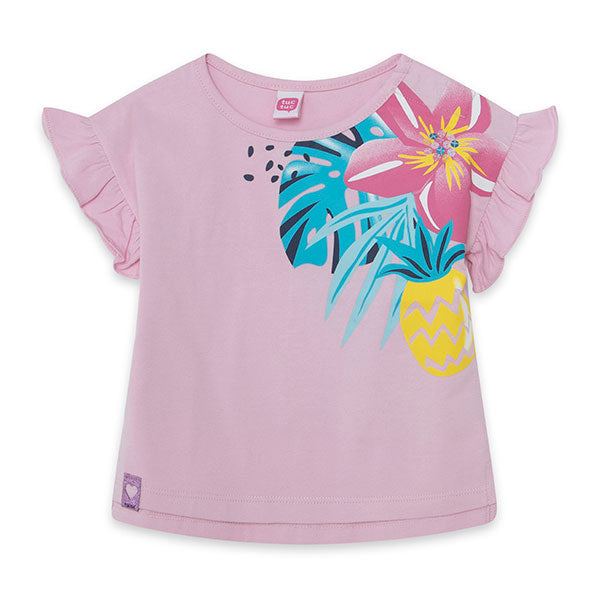 
  Maglietta della linea Abbigliamento Bambina Tuc Tuc, Collezione tahiti. Con riccetti
  sulle a...