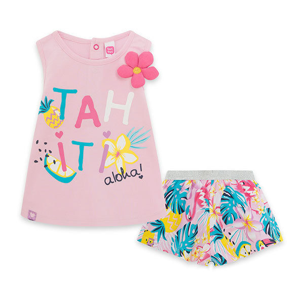 
  Completo due pezzi della linea Abbigliamento Bambina Tuc Tuc, collezione Tahiti,
  composto di...