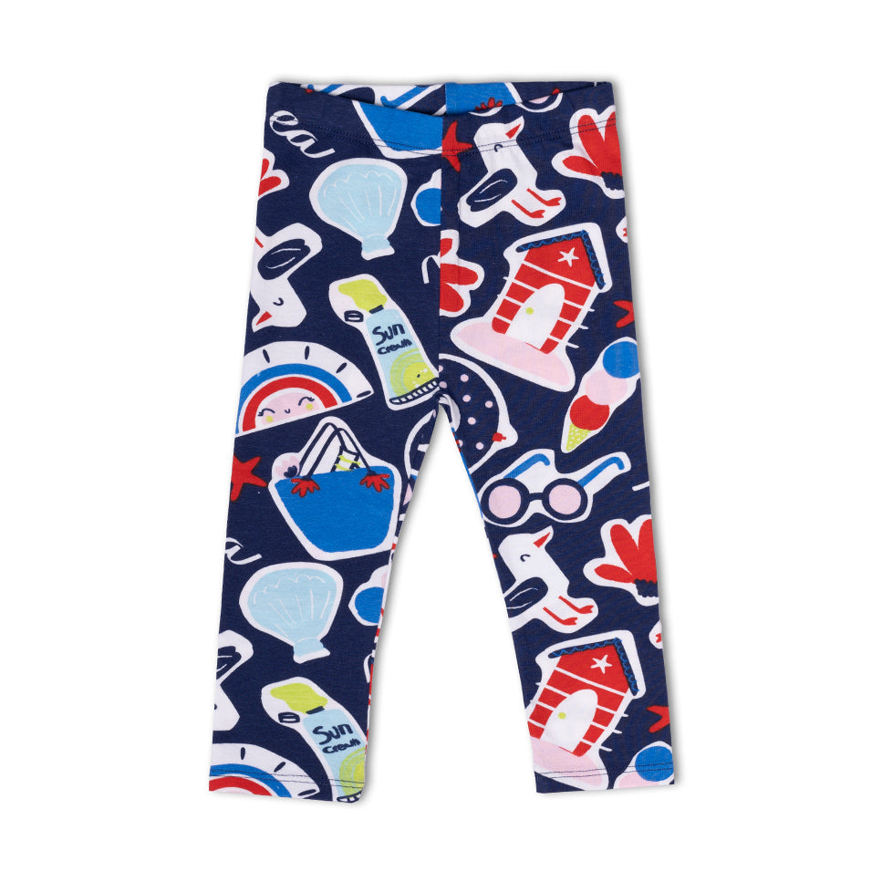 
Leggins della Linea Abbigliamento Bambina Tuc Tuc a fantasia marina  su fondo blu.

Composizione...