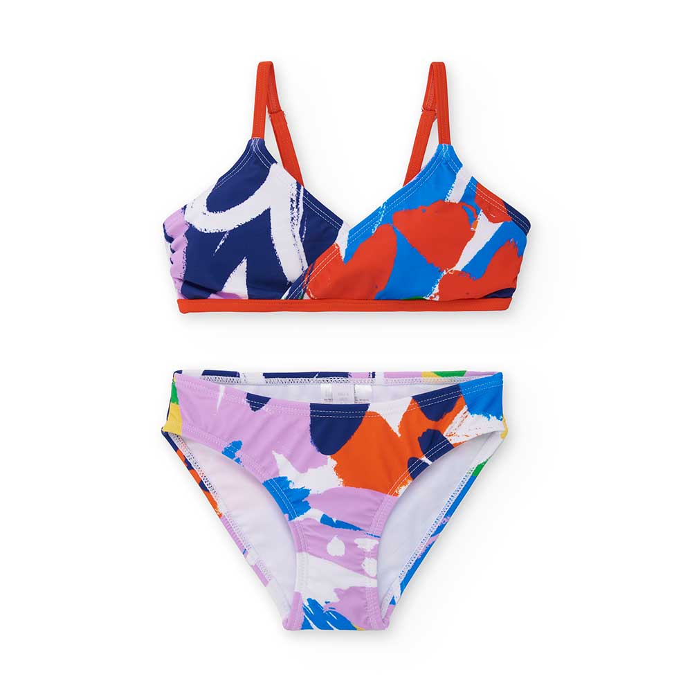 
Bikini della Linea Abbigliamento Bambina Tuc Tuc, con modello incrociato con bretelline regolabi...