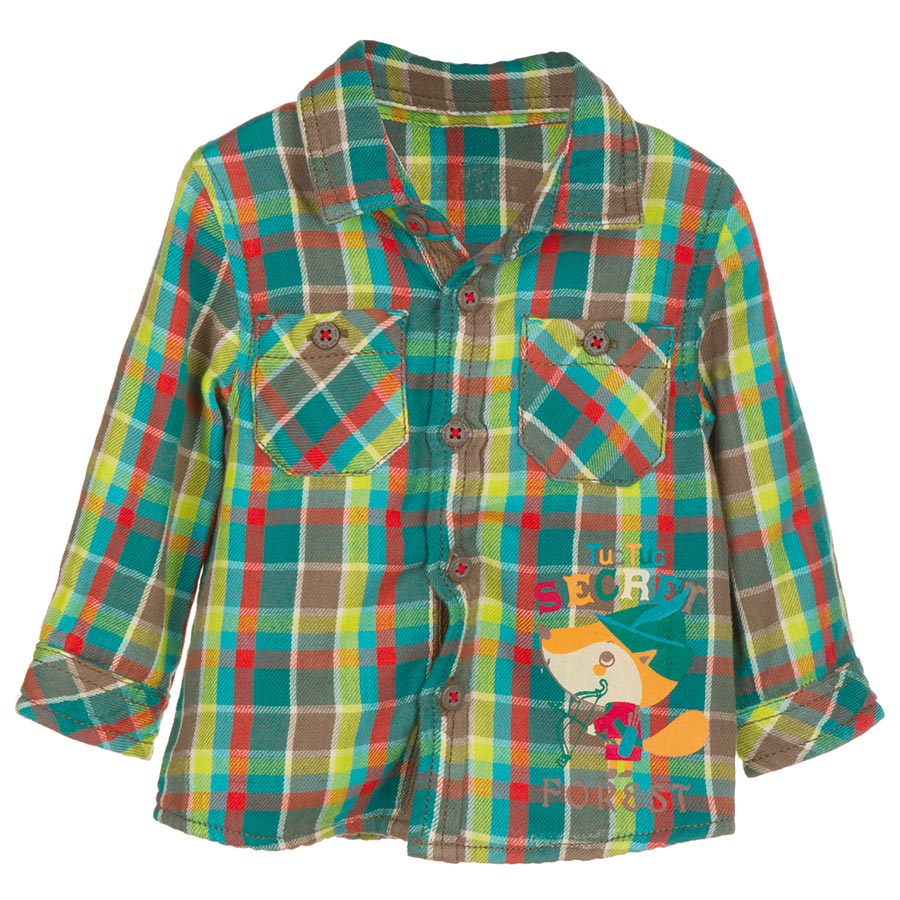 
  Camicia in flanella della linea abbigliamento bambina Tuc Tuc, con taschine sul
  davanti e st...