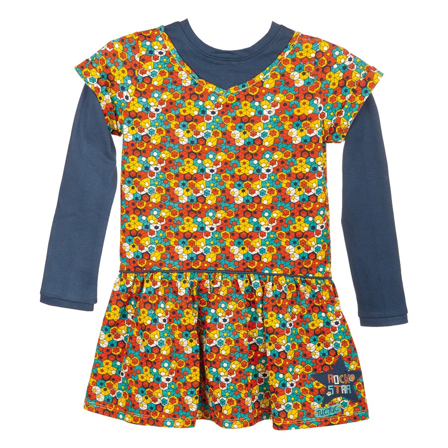 
  Abito della linea abbigliamento bambina Tuc Tuc , con scollo rotondo e taglio sui
  fianchi. B...