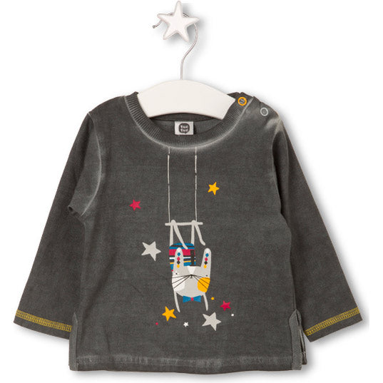 
  T-shirt della linea abbigliamento bambino Tuc Tuc a tinta unita con serigrafia sul
  davanti. ...