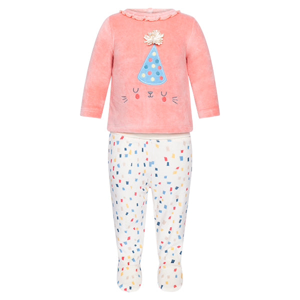 
  Completo due pezzi della linea Abbigliamento Bambina Tuc Tuc composto di pantaloncino
  con fa...