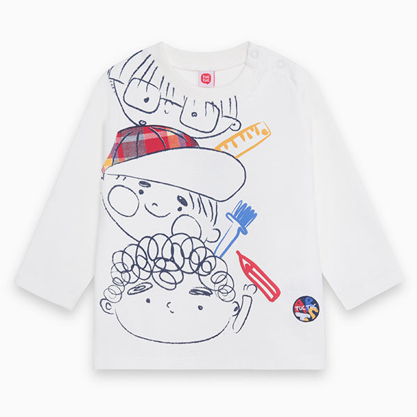 
  T-shirt della Linea Abbigliamento Bambino Tuc Tuc con bottoncini a pressione sulla
  spallina ...