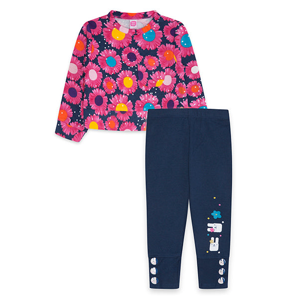 
  Completo 2 pezzi della Linea Abbigliamento Bambina Tuc tuc composto di leggins a
  tinta unita...