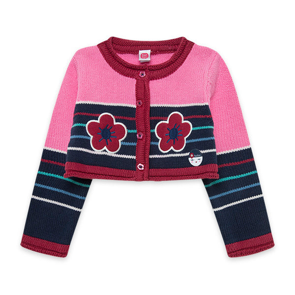 
  Cardigan della linea Abbigliamento Bambina Tuc Tuc, collezione Kyoto Girls, con
  ricami sul d...