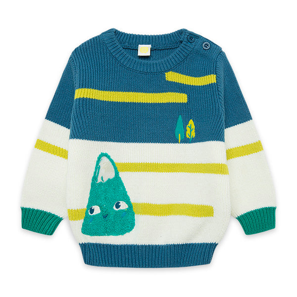 
  Maglione della linea Abbigliamento Bambino Tuc Tuc, collezione Hikers, con fantasia
  a righe ...