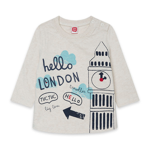 
  T-shirt della linea abbigliamneto bambino Tuc Tuc, collezione Hello London. Con
  stampa color...