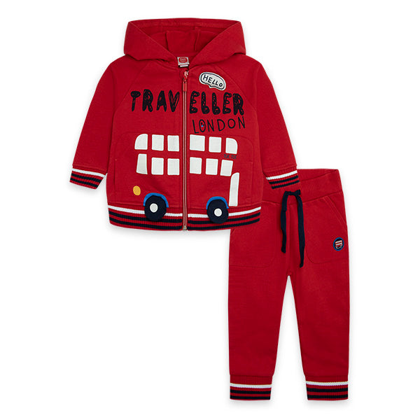 
  Tuta della linea Abbigliamento Bambino Tuc Tuc, con cappuccio e zip sul davanti.
  Polsini all...