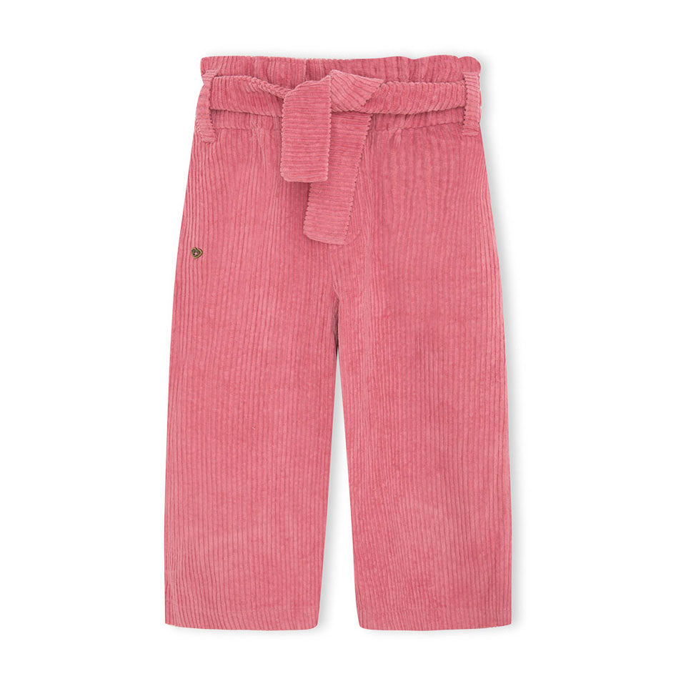 
Pantaloni in velluto a coste, della Linea Abbigliamento Bambina Tuc Tuc, con taglio largo e cint...