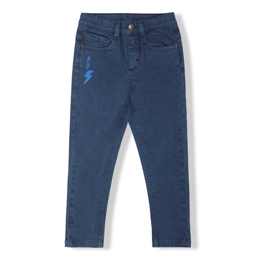 Pantalone jeans della Linea Abbigliamento Bambino Tuc Tuc, con misura regolabile in vita .
Compos...