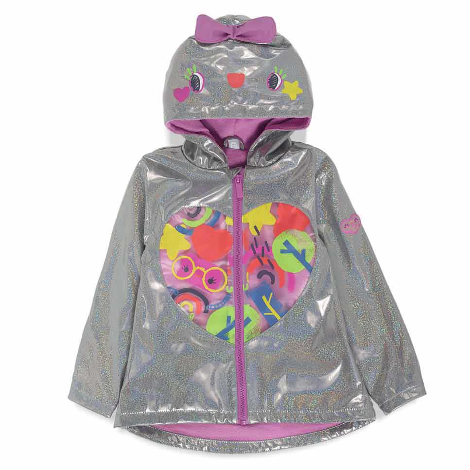 Cerata della Linea Abbigliamento Bambina Tuc Tuc, con interno in pile ed esterno glitter con appl...