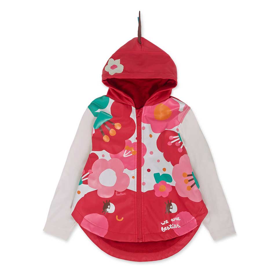 Cerata della Linea Abbigliamento Bambina Tuc Tuc, con cappuccio e interno in pile. Alll'esterno f...