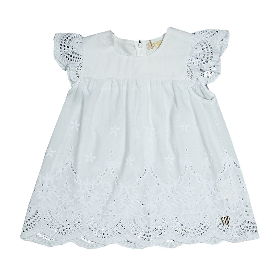 
  Camicia della linea Abbigliamento Bambina Via Delle Perle, con bellissimo ricamo
  sulle spall...