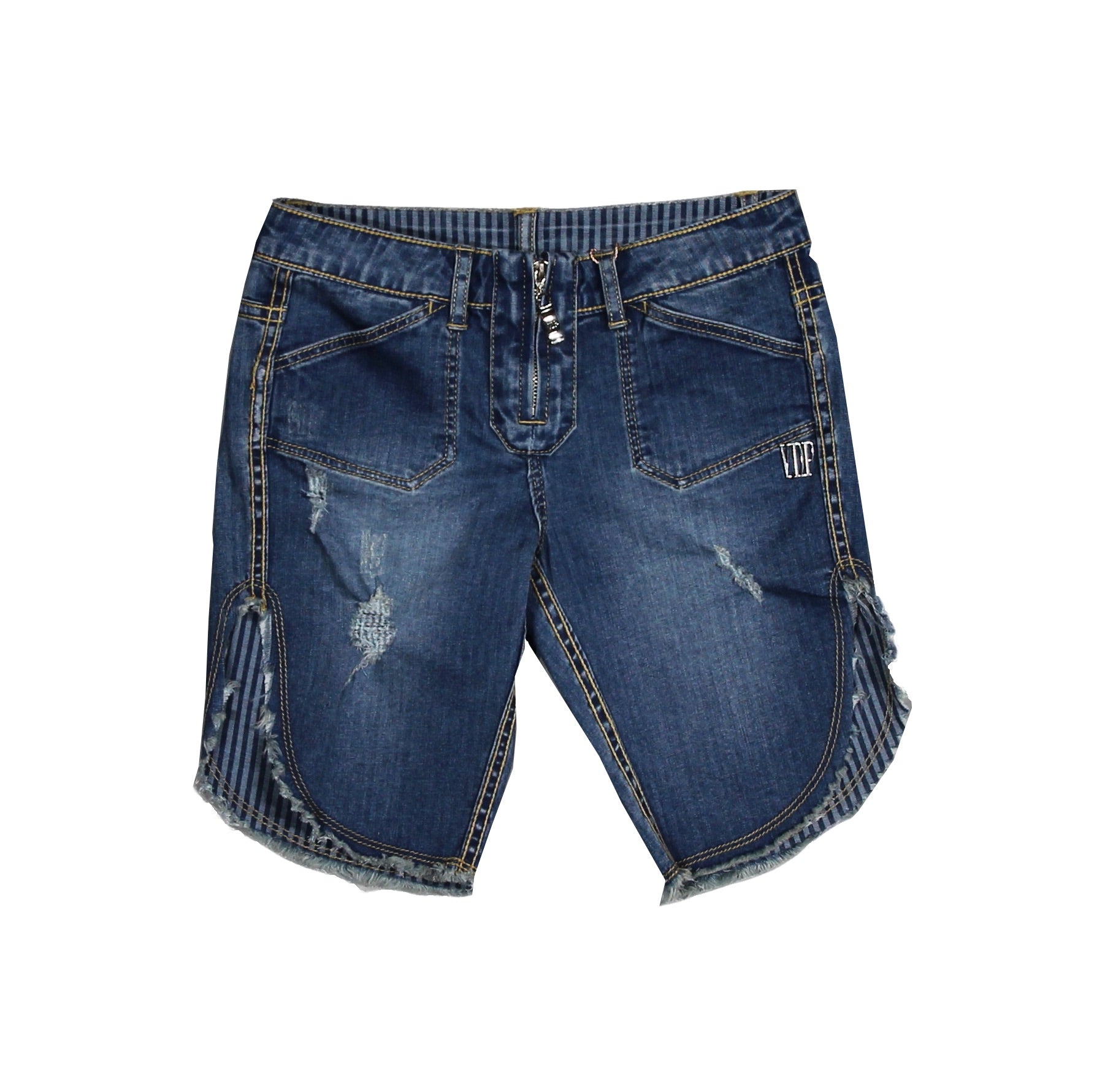 
  Short in jeans reversibile della Linea Abbigliamento Bambina Via Delle Perle, modello
  cinque...